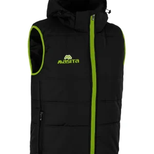 Nova Sleeveless Gilet Black/Green Neon Adult