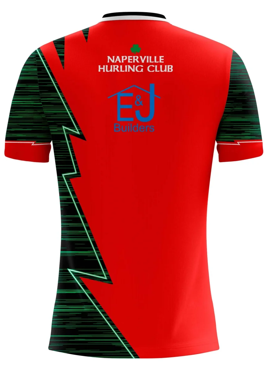 Naperville Hurling Club Clarke Red Jersey Player Fit Adult - Image 3